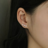Gabriele | Lussuosi orecchini floreali con strass — 5