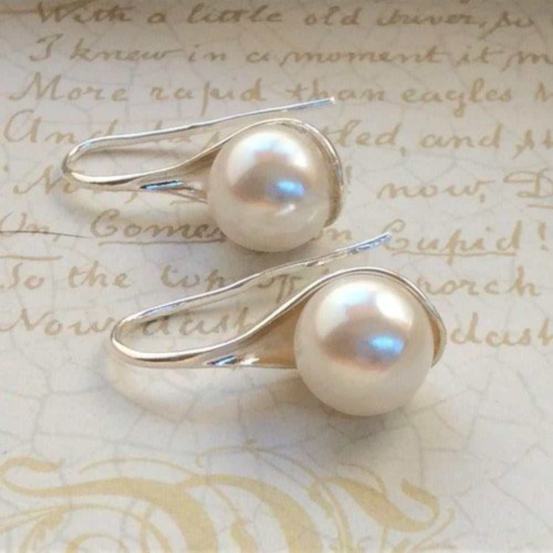Jessica | Orecchini pendenti con perle vintage — 1