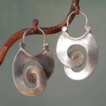 Beate | Orecchini vintage in argento con spirale — 1
