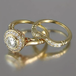 Maren | Set di anelli vintage in oro e zirconi cubici — 1