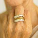 Emilia | Anello in argento con fili d'oro — 2