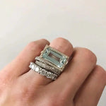 Nora | Anello vintage in argento con turchese in vetro — 1