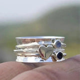 Konstanze | Anello girevole a forma di cuore — 1