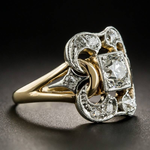 Therese | Anello vintage in oro con zirconi — 1