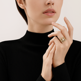 Therese | Anello vintage in oro con zirconi — 2