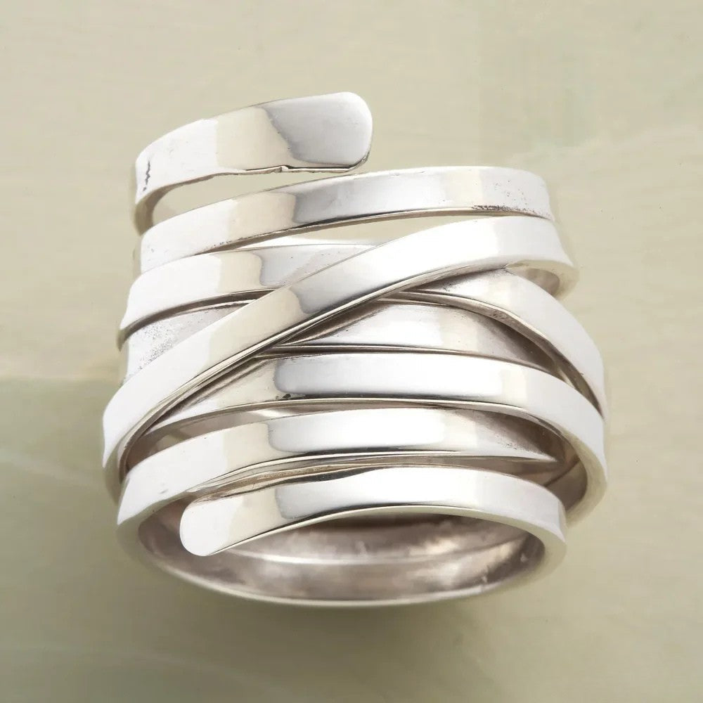 Selina | Anello antico a strati spessi — 1