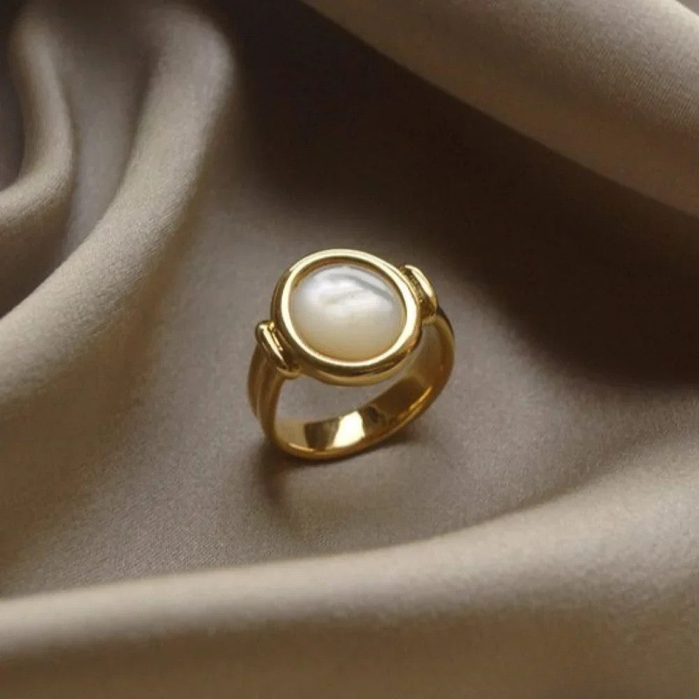 Kerstin | Elegante anello realizzato con perle — 1