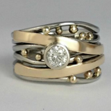 Jasmin | anello classico con pietra radiosa — 1