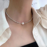 Isabelle | Elegante collana con catena di perle — 1