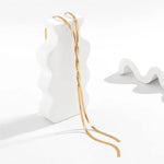 Verena | Elegante collana lunga con design serpente regolabile — 6