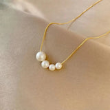 Olivia | Collana con catena di perle — 2