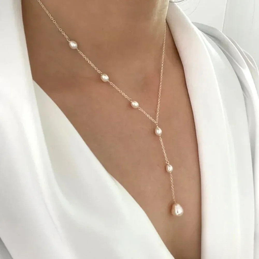Anne-Sophie | Collana di perle vintage con pendente — 1