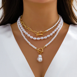Martina | Collana di perle vintage dal design multistrato — 2