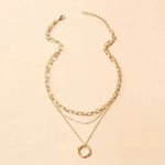 Kirsten | Collana a strati retrò color oro — 3