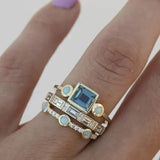 Charlotte | Collana vintage in cristalli blu — 1