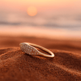 Hertha | Anello in oro con zirconi ripetuti — 1
