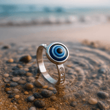 Felicitas | Anello in marmo argento — 1