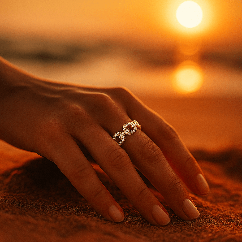 Daniela | Anello in oro con zirconi — 1