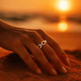 Daniela | Anello in oro con zirconi — 1