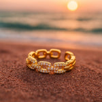 Daniela | Anello in oro con zirconi — 2