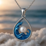 Viktoria | Collana di perle con motivo ad onde — 1