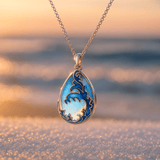 Margarete | Collana in smalto a forma di onda — 1