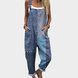 Gesine | Patchwork blu graficamente slim — 1