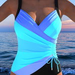 Dilara | Lussuoso costume da bagno avvolgente con stampa colorata — 3