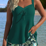 Mona | Tankini a righe con pantaloncini da spiaggia in due pezzi — 4