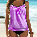 Nele | Tankini tinta unita con stampa leopardata — 4