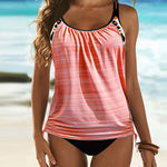 Nele | Tankini tinta unita con stampa leopardata — 8