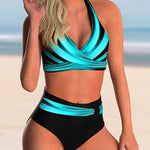Lena | Set bikini stampato con scollo incrociato — 2