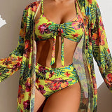 Silvia | Bikini con gonna floreale — 3
