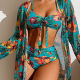 Silvia | Bikini con gonna floreale — 5