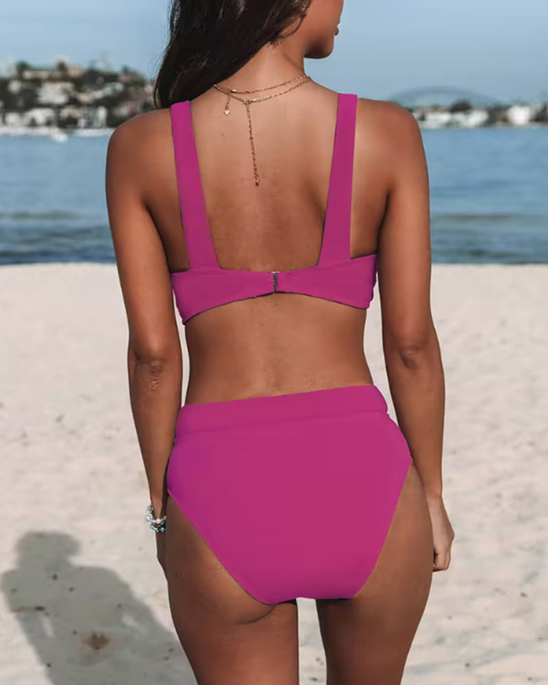 Barbara | Costume intero sgambato tinta unita — 7
