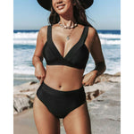 Barbara | Costume intero sgambato tinta unita — 10