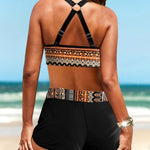 Ursula | Bikini con motivo geometrico e cintura alta elastica — 3