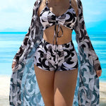 Madlen | Set bikini stampato in 3 pezzi — 7
