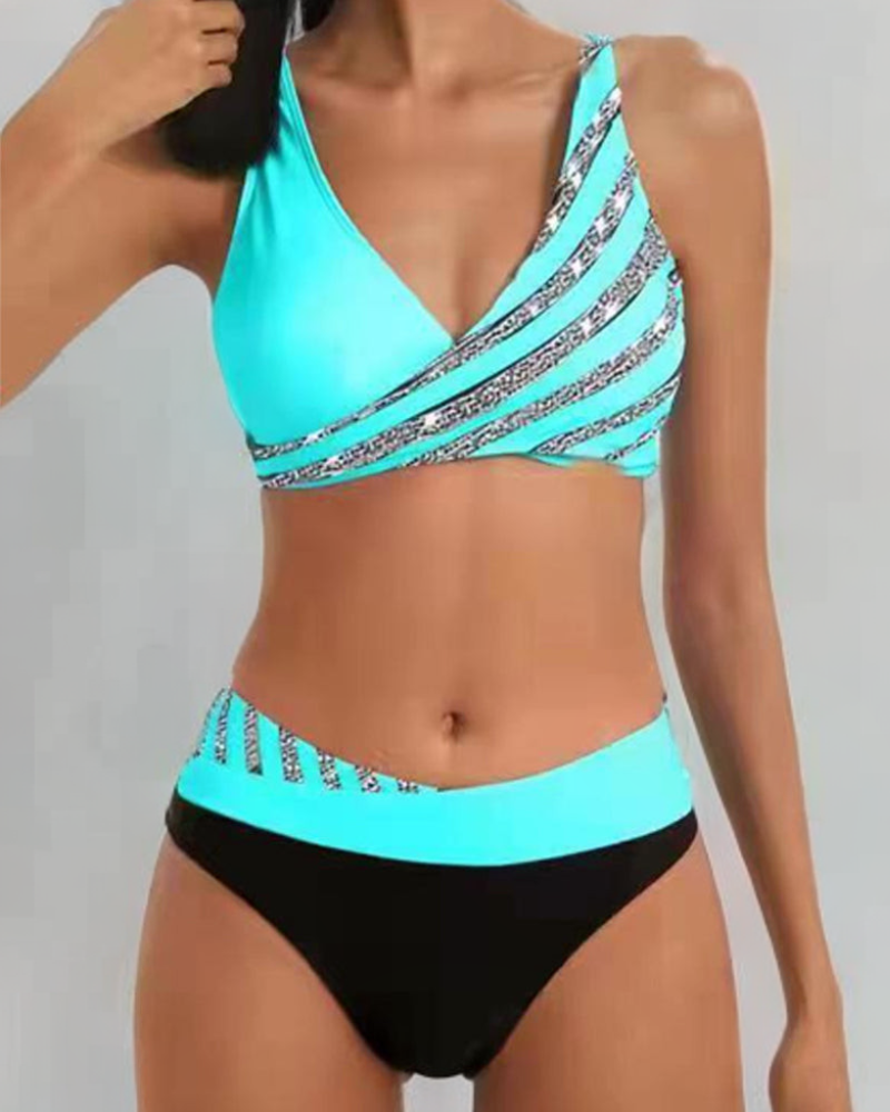 Maria | Bikini stampato in toni caldi — 1