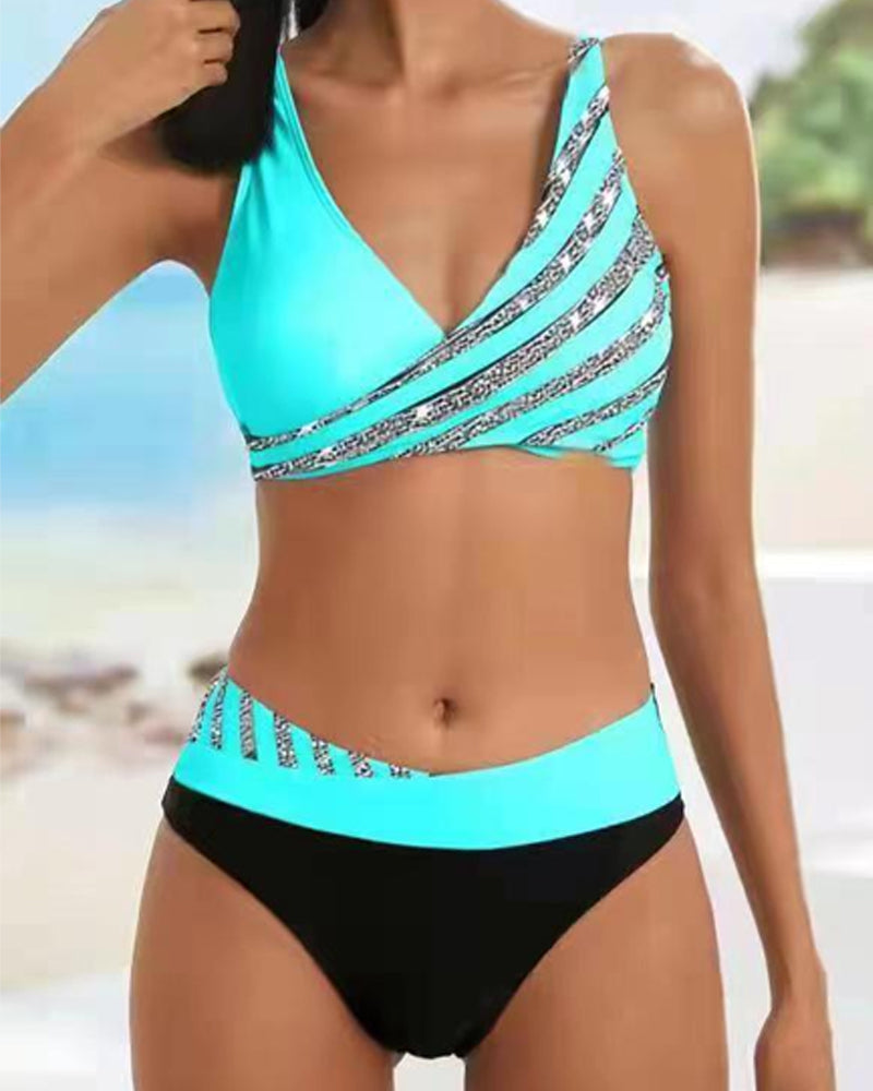 Maria | Bikini stampato in toni caldi — 2