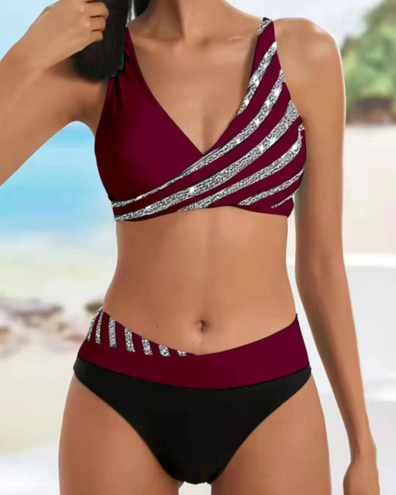 Maria | Bikini stampato in toni caldi — 4