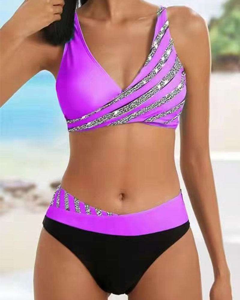 Maria | Bikini stampato in toni caldi — 5