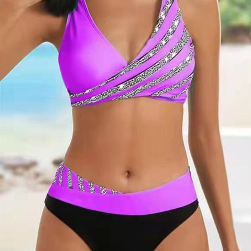 Maria | Bikini stampato in toni caldi — 5