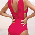 Emilia | costume modellante con profondo scollo a V — 9