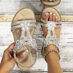 Therese | Sandali ortopedici in cristalli — 10