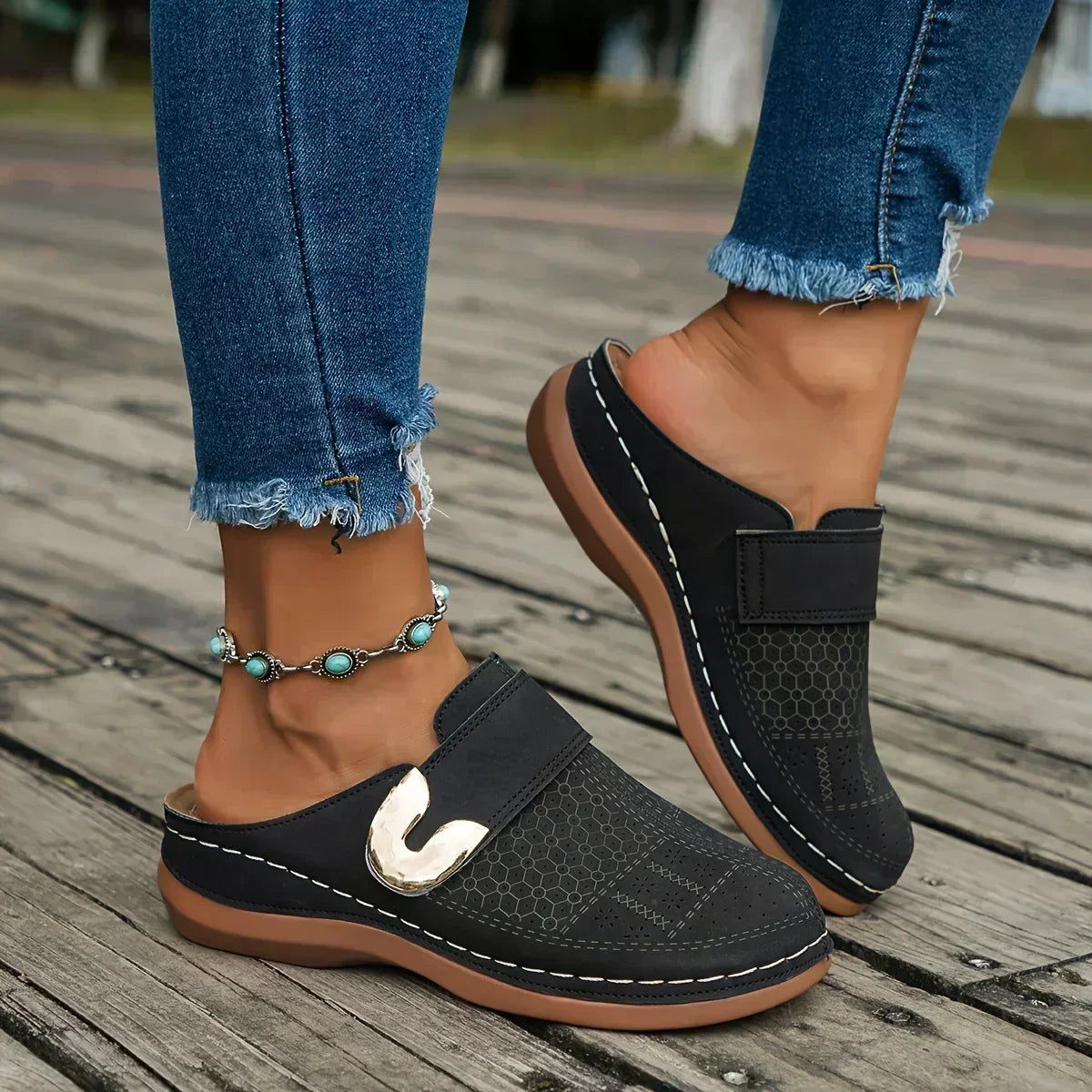 Reinhild | Sandali eleganti con zeppa di supporto — 7