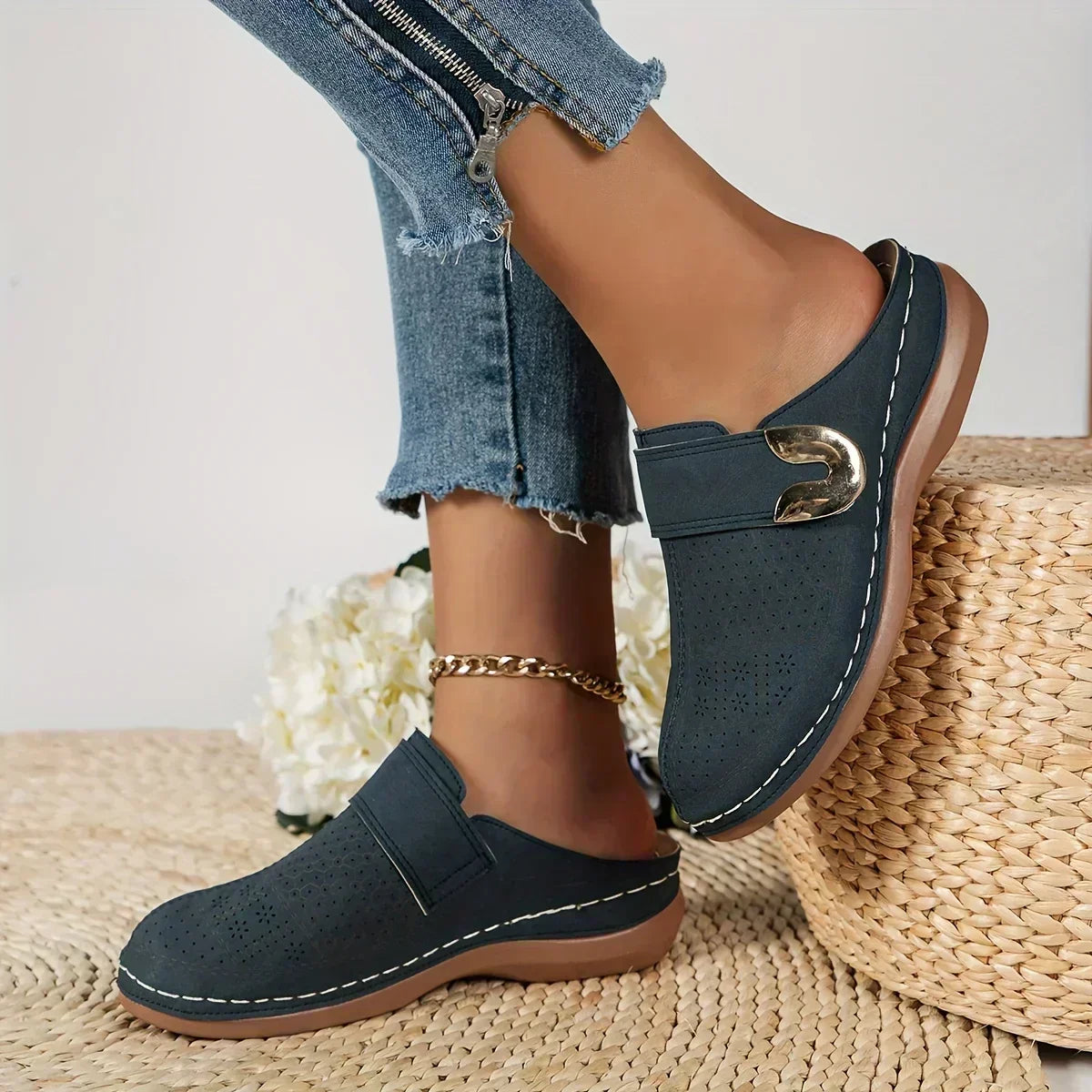 Reinhild | Sandali eleganti con zeppa di supporto — 8