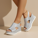 Bianca | Sandali con zeppa comodi — 1