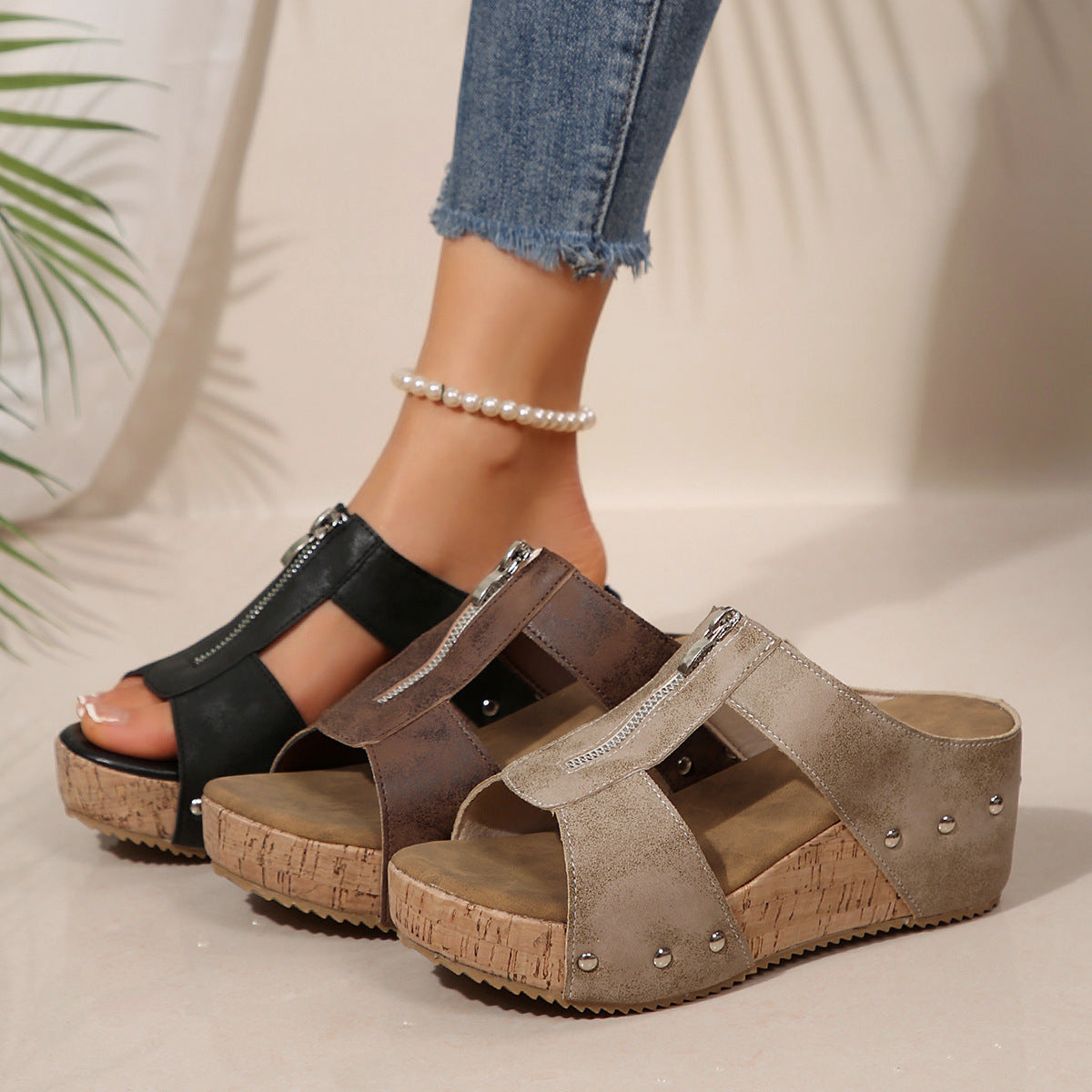 Thea | Sandali eleganti con zeppa — 6