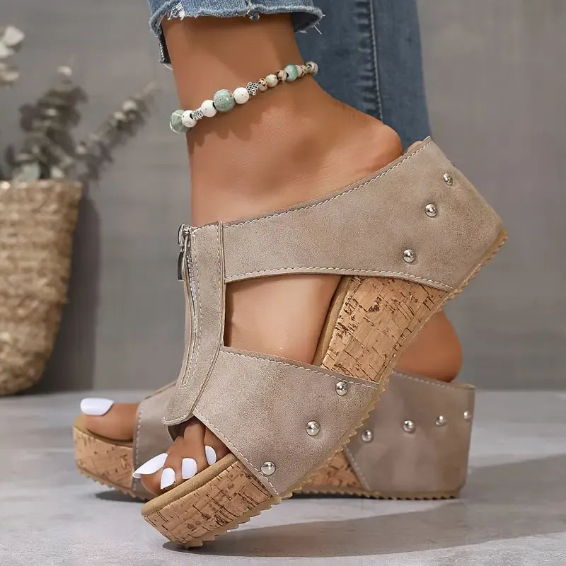 Thea | Sandali eleganti con zeppa — 10